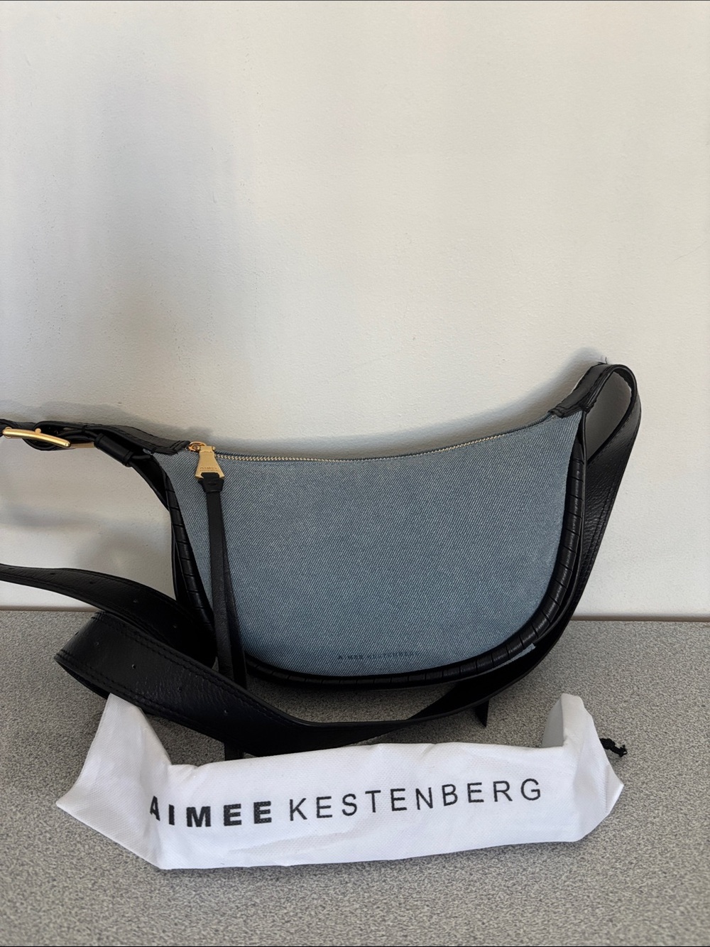 Aimee Kestenberg Cloud Nine Leather Denim Crossbody